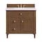James Martin Vanities 36'' Single Vanity, Mid-Century Walnut 424-V36-WLT - alternate 1